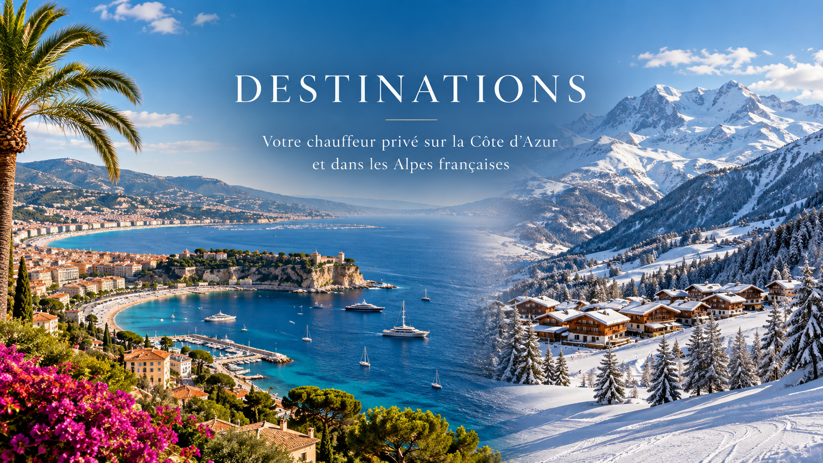 Côte d’Azur et Alpes françaises – destinations avec chauffeur privé